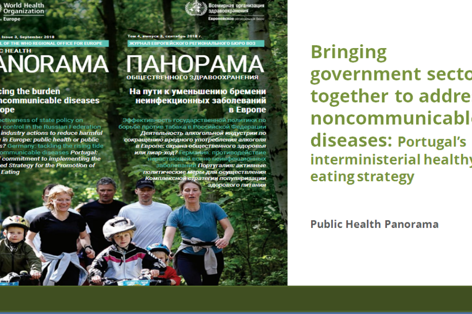 A estratégia interministerial portuguesa para a promoção de uma alimentação saudável 2