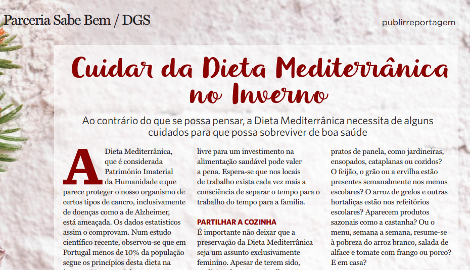 Cuidar da Dieta Mediterrânica no Inverno 2