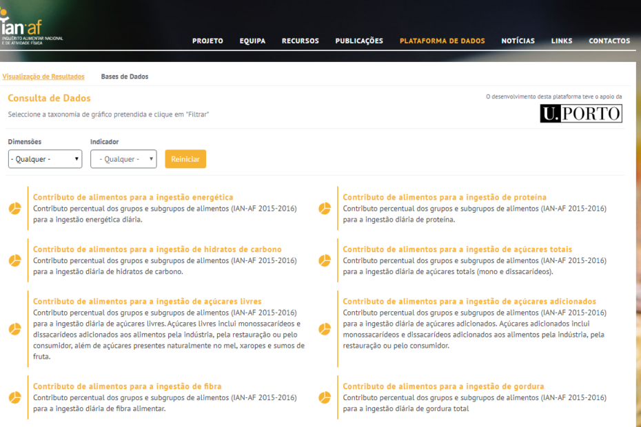 Plataforma para consulta de dados do IAN-AF 3 Plataforma para consulta de dados do IAN-AF 3