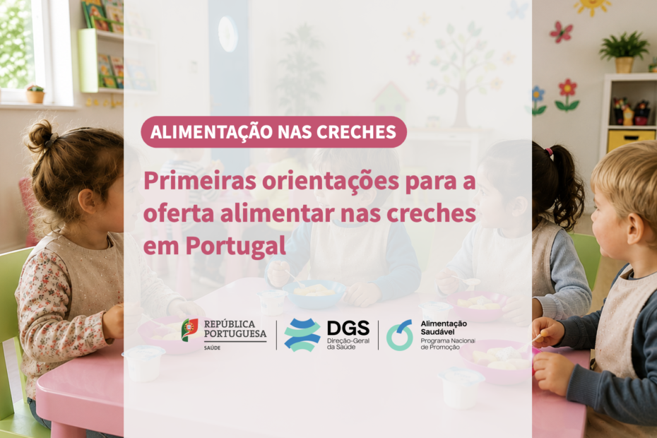 DGS publica as primeiras orientações nacionais especificamente dedicadas à alimentação nas creches e outras respostas sociais dirigidas a crianças até aos 3 anos 1